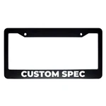 Custom Spec Jdm Black Abs Bold Text Standard 2 Hole License Plate Frame. Fixed Price $16.19.