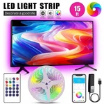 5V Usb Led Strip For Tv Backlight With App 5050 Rgb Color-changing Model. Fixed Price $13.99.