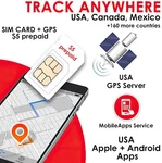 Gps Card Trackers Sim Pet Kid Senior Motorcycle 4G Tracking Device. Fixed Price $6.99.