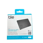 Tile Slim Wallet Tracker Bluetooth Item Finder RE-41001 Black Opened Box. Fixed Price $24.99.