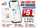 Coban Gps Tracker 4G Lte Sim Card Kit Includes Wireless Unlimited Data. Fixed Price $6.99.