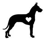 Great Dane Dog Vinyl Decal Sticker-for Window Car Laptop Wall Bumper Phone Love. Fixed Price $5.75.