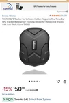 Tkstar TK905 Magnetic Gps Tracker Device For Vehicles W/ Usb Charging Port. Fixed Price $40.00.