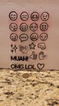 "emoji Texting" Cell Phone Greeting Clear Stamp Set Brand New Lol Omg Smile. Fixed Price $5.99.