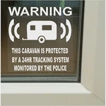 4 X Security Stickers-gps Tracker Warning Signs-static,mobile,caravaners. Fixed Price $5.33.