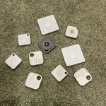 Lot Of (10) Mixed Tile Trackers Sport Mate Slim Style Used Need Batteries. Fixed Price $10.00.
