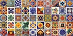50 Tiles 4X4 Mexican Ceramic Handmade Talavera Wall Floor Decorative #001. Fixed Price $42.50.