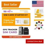 Secure 4G/5G Sim Card Starter Kit For All Gps Trackers - Kids & Pet Safety. Fixed Price $5.99.