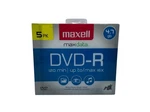 Maxwell Maxdata Dvd-r 4.7 Gb 120 Minute Single-sided Write-once 5-PACK. Fixed Price $9.00.