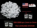 200-2000X Clip Tile Leveling System Kit Floor Wall 1-3MM Spacer Tiling Tool. Fixed Price $93.00.