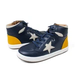 Kids High Top Old Soles Star Tracker Leather Shoes - Navy Blue. Fixed Price $59.50.