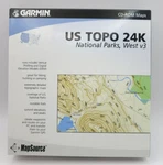 Garmin Us Topo 24K, National Parks, West V3 - Sealed Cd. Fixed Price $30.00.