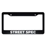 Street Spec Jdm Black Abs Bold Text Standard 2 Hole License Plate Frame. Fixed Price $16.19.
