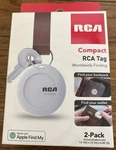 New 2-PACK Sealed Rca Compact Tracker Tags Apple Find My Iphone Ipad Mac. Fixed Price $12.99.
