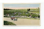Framingham Ma 1916 Postcard Little Rock Hill, Pasture, Cows, Car, Winding Wall. Fixed Price $10.00.