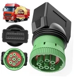 Original Type Green 9PIN J1939 To 16PIN OBD2 Female Adapter, J1962. Fixed Price $32.45.
