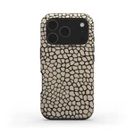 Phone Case Stone Teddy Beige Black Mosaic Pebble Neutral Safari Luxury Aes. Fixed Price $45.00.