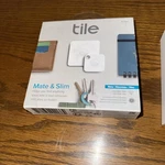 Tile RT16004 Mate And Slim Combo Item Tracker - White/gray (4 Pack) New Sealed. Fixed Price $39.99.