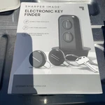New Sharper Image Electronic Key Finder 45' Range Wireless Black Two Fobs. Fixed Price $8.50.