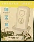 Sharper Image Portable Electronic Key Finder Wireless Transmitter White New. Fixed Price $17.99.