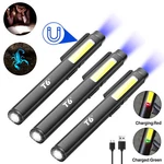 1-10X Edc Led Flashlight Rechargable Magnetic Cob Pen 365NM Uv Black. Fixed Price $28.95.