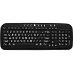 Ergoguys CD-1039 Ezsee Low Vision Wired Keyboard Large White Print Black Keys. Fixed Price $45.50.