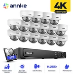 Annke 16CH 12MP Nvr 4K Audio Poe Security Ip Camera System Full Color Night IK08. Fixed Price $549.98.