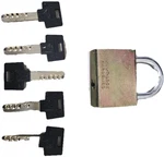 Mul-t-lock #10 Series Padlock 1-1/4" Clearence 006 Keyway No Card With 5 Keys. Fixed Price $84.95.