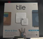 Tile Mate + Slim Trackers Combo - White, Pack Of 4. Fixed Price $24.99.