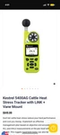 Kestrel 5400 Cattle Heat Stress Tracker.. Fixed Price $500.00.