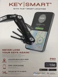 Keysmart Pro - Holder W Led Light & Tile Technology, 10 Keys, Black. Fixed Price $29.99.