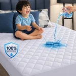 100% Waterproof Mattress Protector Quilted Pad Cover Breathable Fitted. Fixed Price $14.99.