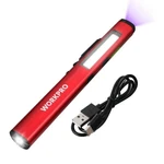 Workpro 450LUMEN Usb Rechargable Led Flashlight Clip Penlight Pocket. Fixed Price $17.99.